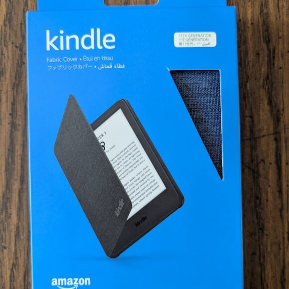 Amazon Kindle Case, 11th Gen (2022) OEM Protective Cover Fabric - Blue Denim - Picture 1 of 5